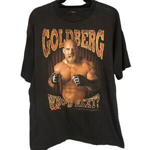 Vintage 90s Bill Goldberg Who’s Next? 1998 WCW Wrestling Shirt Adult Large